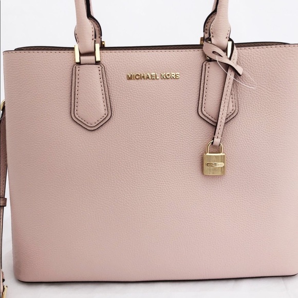 New! Michael Kors Large Leather Satchel - Picture 2 of 5